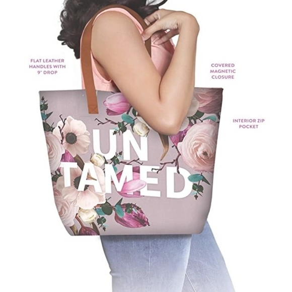 BNWT Studio Oh! Shopper Tote with Leather Handles - Picture 2 of 2